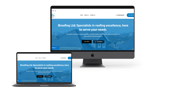 Roofing Web design